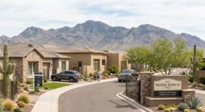 Queen Creek real estate single family home neighborhood street view
